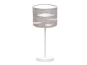 Lampe à poser fabrilamp odra e14 coloris blancciment gris 42 x 17 x 17 cm
