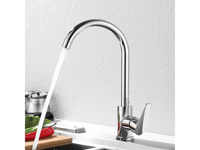  Robinet mitigeur monocommande évier de cuisine chromé  - Conforama C