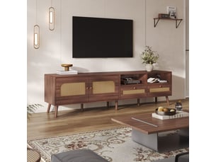 Meuble tv coloris marron 200 cm <strong></strong>  <strong>200x37x49.5cm</strong>