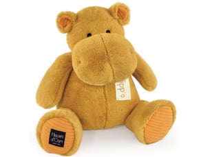 Peluche hippo ocre - 40 cm