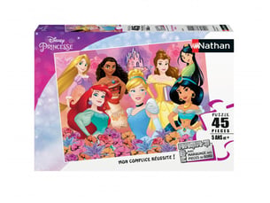 Nathan puzzle 45 p - les princesses disney