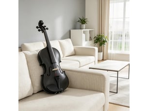Set violon 44 en bois massif pour adultes et débutants avec étui léger portable