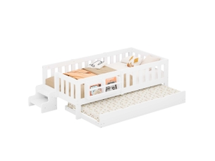 Lit gigogne 90x200 cm    coloris blanc