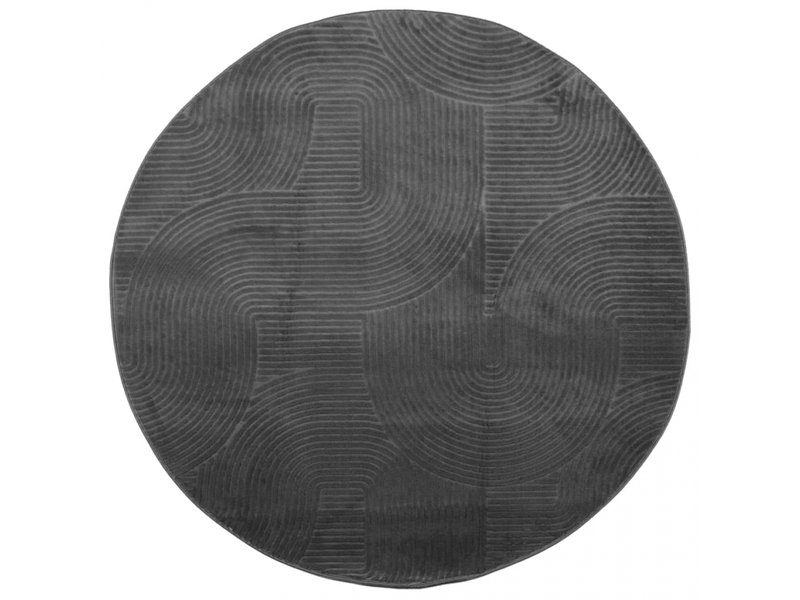  Tapis à poils ras look scandinave iza anthracite? 100 cm - comfortxl 375434 - Conforama A