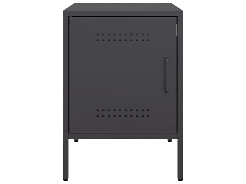  Lot de 2 tables de chevet - cabinet de chevet - table de nuit noir 36x39x50,5 cm acier  - Conforama C