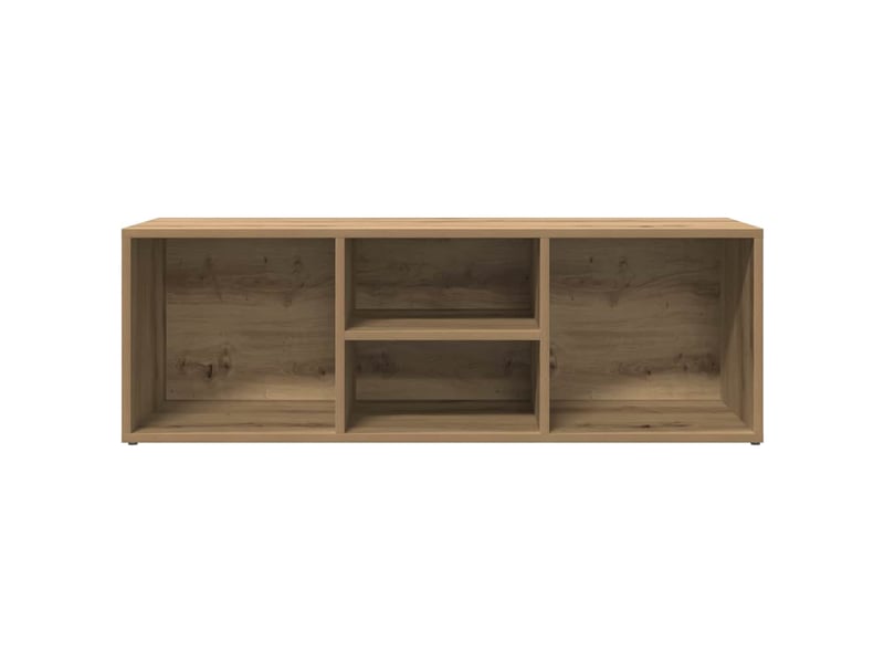  Banc de rangement à chaussures chêne artisanal 102x35x35 cm  - Conforama D