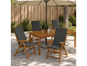 Lot de 4 coussins de chaise à dossier haut  gemert cf59311