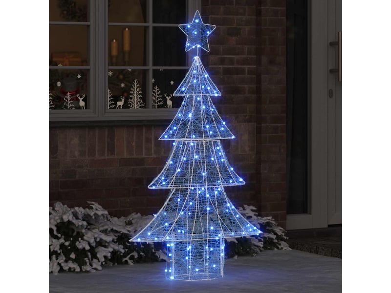  Sapin de noël, arbre de noël 160 led bleu 150 cm acrylique cf60954  - Conforama B