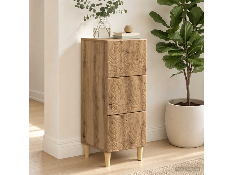 Armoire de rangement bureau, armoire à tiroirs 33 x 34.5 x 90 cm bois d'ingénierie shl7860 - Conforama C