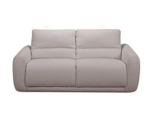 Canapé droit convertible BOBOCHIC MINORQUE 2 places Tissu beige