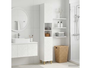 Colonne de salle de bain avec étagère ouverte delft blanc