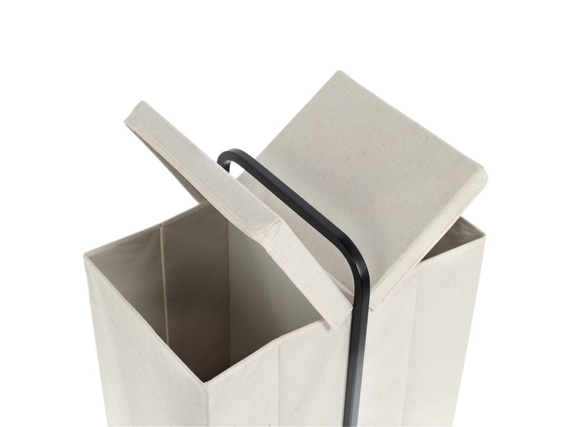  Panier à linge en bambou zeller, 52 x 36 x 65 cm  - Conforama D
