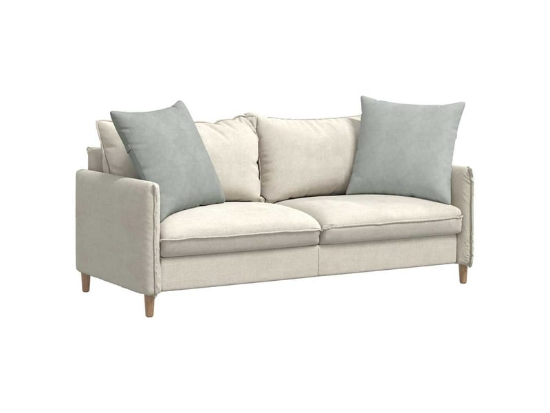 Lot de 2 coussins de canapé, coussins décoratifs gris clair 60 x 60 cm cf59073 - Conforama C