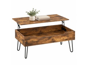 Table basse rectangulaire coloris marron <strong>CHICFURN</strong> <strong></strong> - 50 cmx95 cm