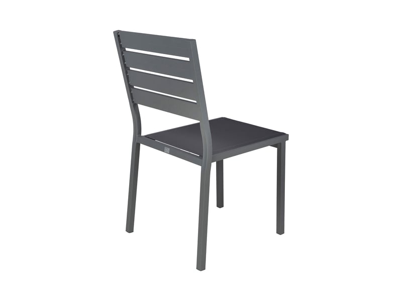  Ensemble table de jardin + 4 chaises + 2 fauteuils gris- mimizan  - Conforama E