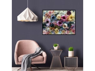 Tableau avec cadre impression sur toile fleurs romantique ładuję... - 90x60 cm - tableau avec cadre chambre et salon