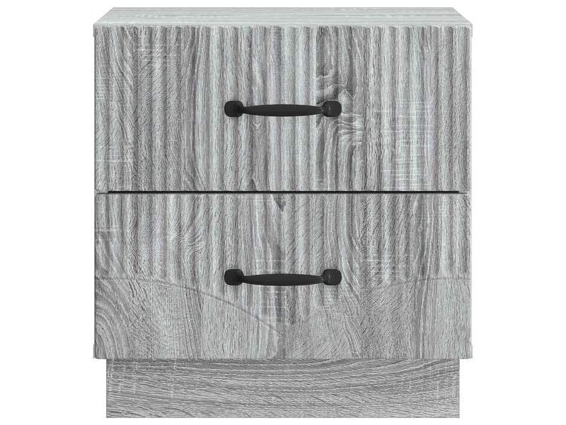 Table de chevet 2 pièces sonoma gris 43 x 34,5 x 44,5 cm  - Conforama E