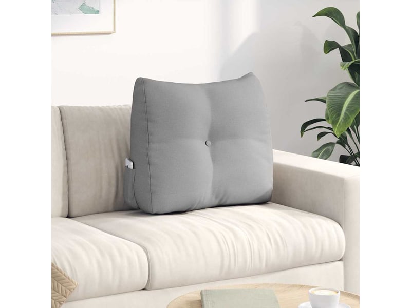  Coussin de dos, coussin de dossier gris nuage 60 x 24 x 50 cm tissu cf54746  - Conforama B
