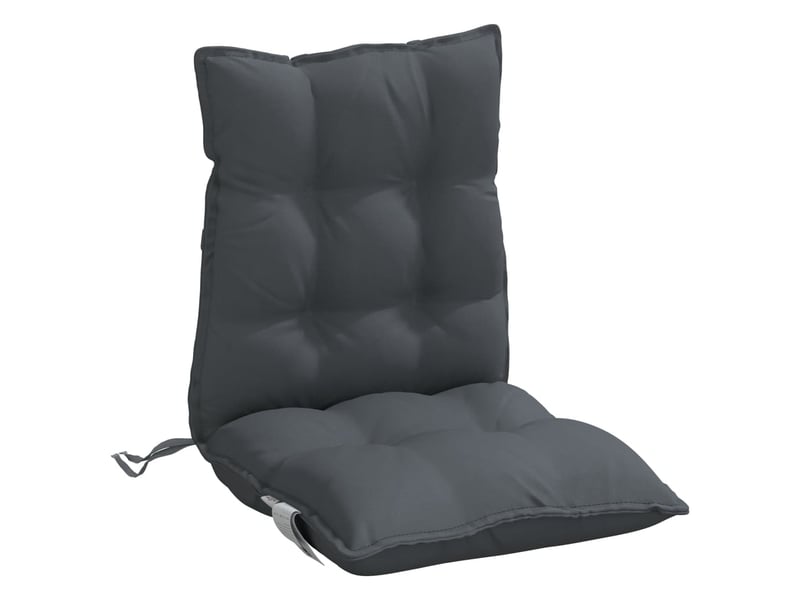 Lot de 2 coussins d'extérieur, coussins de chaise anthracite 100 x 50 x 7 cm cf56386 - Conforama E