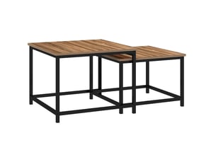 Table basse carré(e) coloris bicolore <strong>HAUSS SPOLE</strong> <strong></strong> - 60 cmx54 cm
