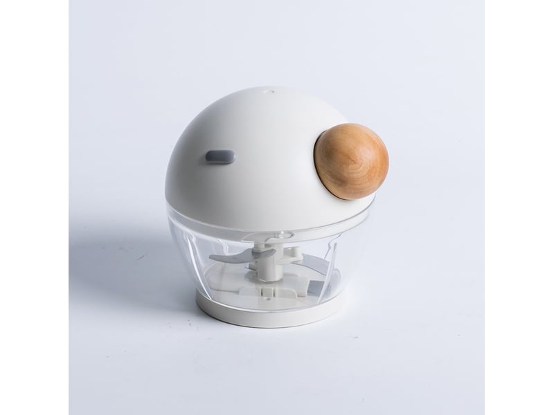  Hachoir manuel, hachoir à fruits et légumes portatif avec 3 lames en acier inoxydable, mini mixeur avec corde, convient pour les légumes, la viande  - Conforama A