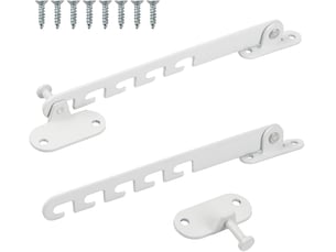 Entrebâilleur de fenêtre à battant, entrebailleur fenetre limiteur ouverture fenetre avec vis 16.5cm 2pcs