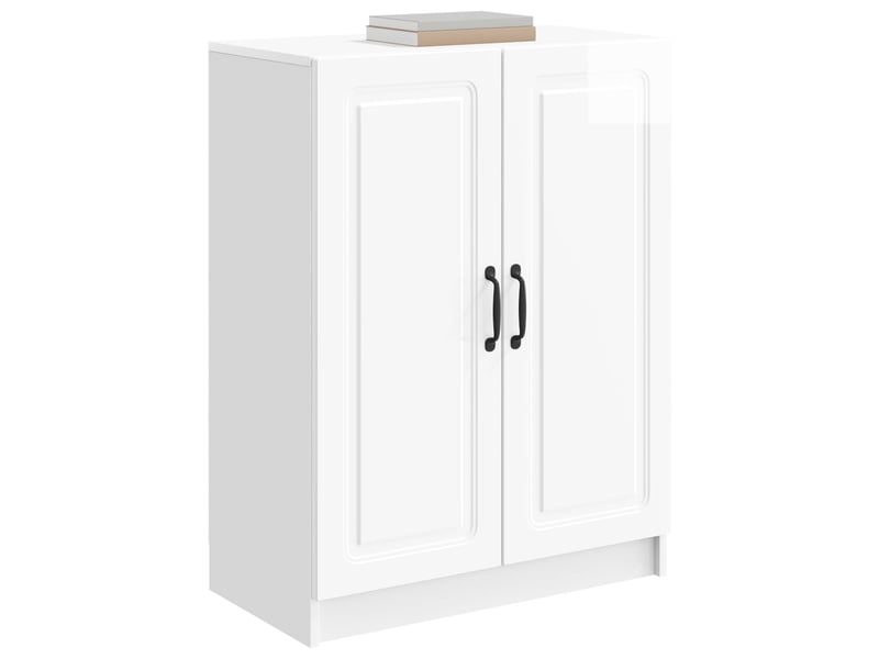  Buffet - bahut - meuble de rangement blanc brillant 66 x 34,5 x 87 cm bois d'ingénierie  - Conforama C