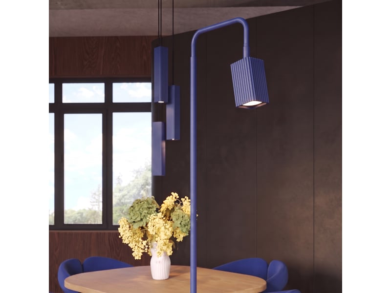 Suspension rayo 3p outremer aluminium moderne 108x20x20cm SL.3213 - Conforama D