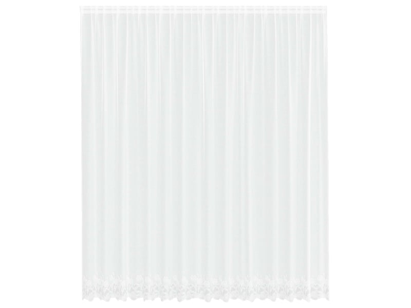  Rideau en dentelle, rideau ajouré, voilage blanc 280 x 400 cm polyester cf43783  - Conforama A