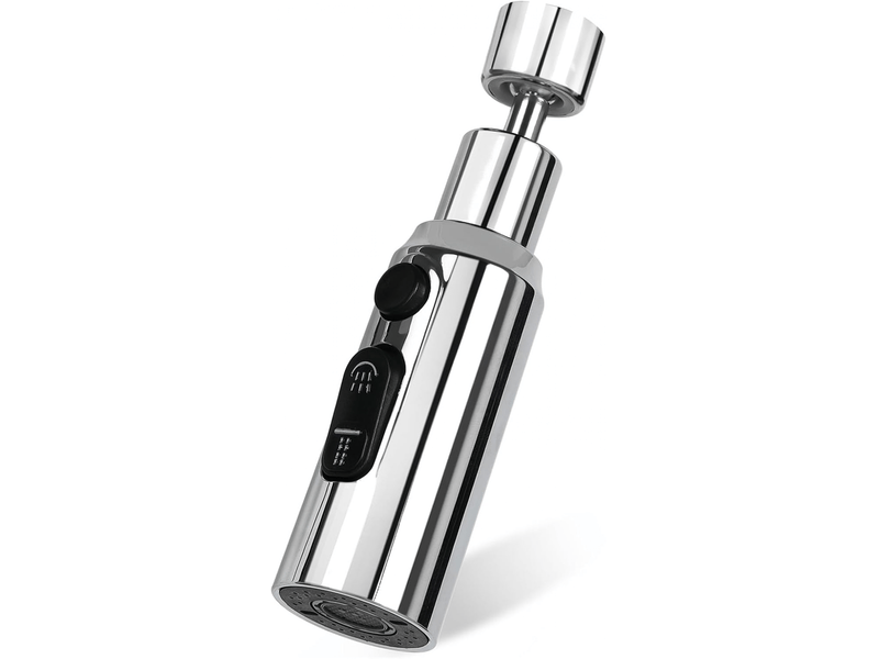  Aérateur de robinet 3 modes rotatif 360° tête douchette evier cuisine brise jet robinet cuisine d'eau pour robinet embout robinet cuisine adaptateur  - Conforama E