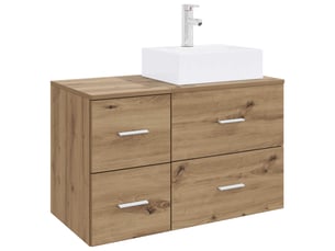 Ensemble de mobilier de salle de bain 2 pc chêne artisanal cf64055