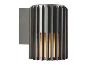 Applique murale extérieur adapté aux zones côtières, aludra simple en aluminium anthracite, ip54, nordlux