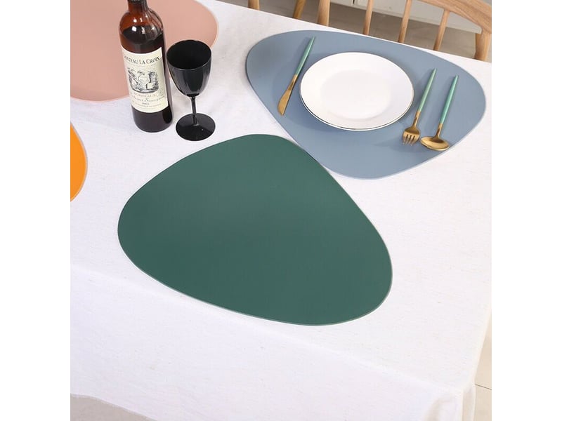  Lot de 6 sets de table antidérapants en pvc lavables – résistants à la chaleur – dimensions 34x41 cm – pour cuisines professionnelles  - Conforama D