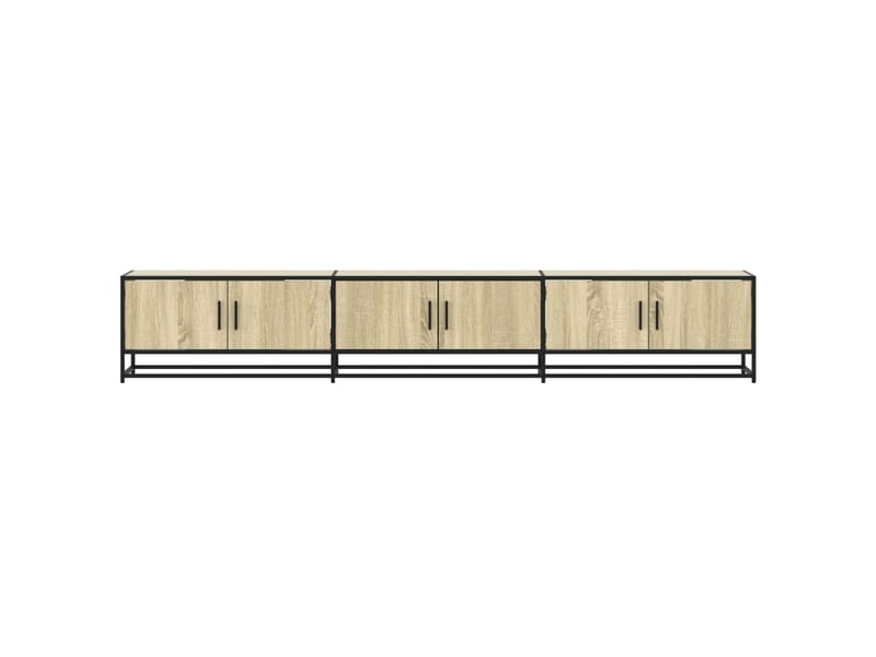  Meuble tv - banc tv - meuble de rangement chêne sonoma 240x35x41 cm bois d'ingénierie  - Conforama D