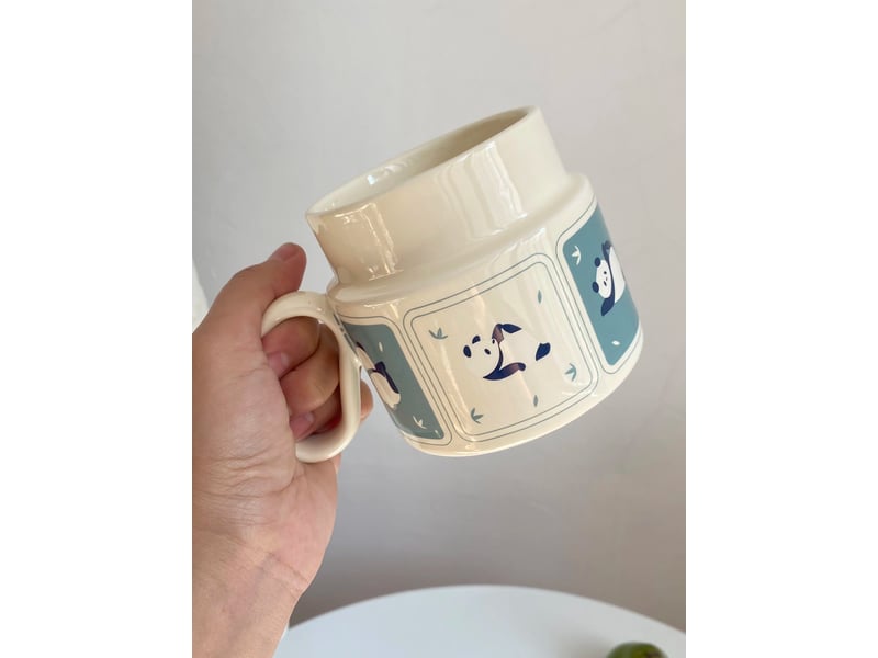  Mug en céramique, motif panda, 400 ml  - Conforama E