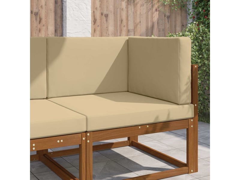  Coussin de canapé d'extérieur, coussin de chaise polyester beige 80 x 80 cm cf54030  - Conforama B