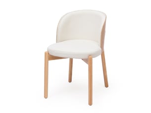 Lot de chaises 6 chaises bois massif confort et respirabilité tissu lin placage de frêne massif couleur bois naturel