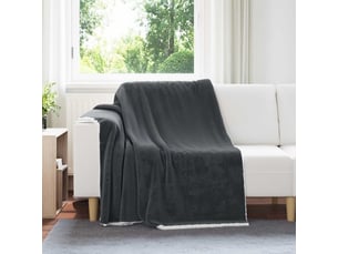 Plaid canapé gris foncé 150x200 cm 1.64 kg polaire