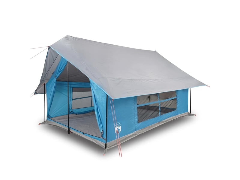 Tente de camping 5 personnes bleu imperméable shl64367 - Conforama A