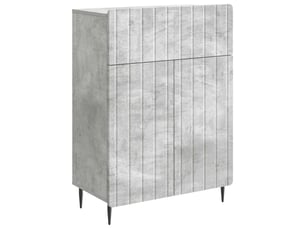 Buffet - bahut - meuble de rangement gris béton 66 x 34,5 x 92 cm bois d'ingénierie