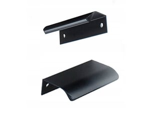 Bouton de coin de meubles finition mate noire ua-a02 6486mm