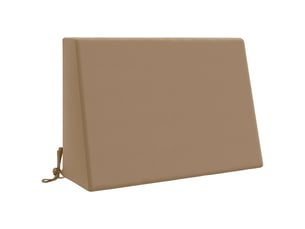 Coussin de dossier, coussin de dos soest 100 % polyester taupe 60 x 20 x 40 cm cf55242
