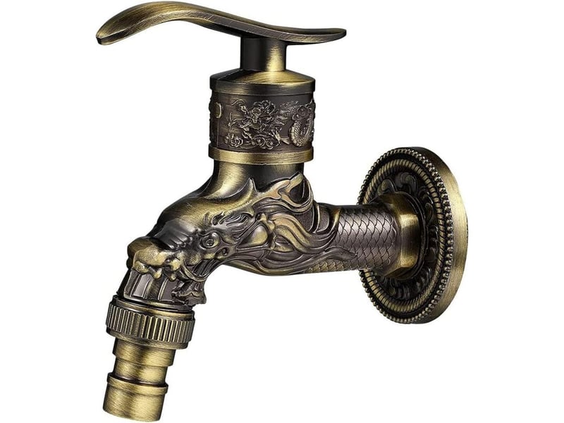  Robinet mural rétro en laiton, g12, laiton antique, motif dragon en bronze antique YSK0001586LY - Conforama A
