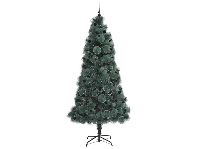  Sapin de noël - arbre de noël artificiel pré-éclairé avec ensemble de boules  - Conforama D