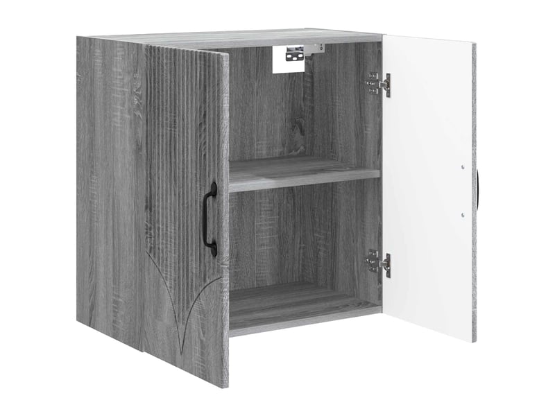  Armoire murale salon, meuble de rangement 59x31x60cm bois d'ingénierie sonoma gris shl7102  - Conforama C