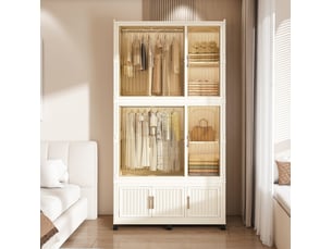 Armoire 9 porte(s) <strong>REDOM</strong> <strong></strong> coloris beige largeur 45 cm