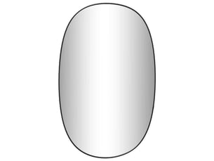 Miroir rectangulaire à fixer coloris noir <strong></strong>  <strong></strong> - 70 cm x 45 cm