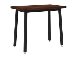Table à manger moderne 110x55x75 cm bois d'acacia massif marron foncé et noir shl37956