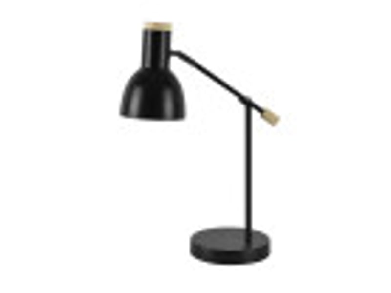  Lampe de bureau fabrilamp tejo noirhêtre 1 x e27 articulée orientable 50x15x16.5 cm 246571088 - Conforama B