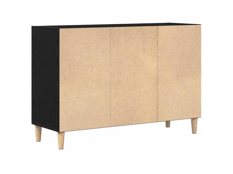  Buffet - bahut - meuble de rangement 103,5 x 35 x 70 cm bois d'ingénierie chêne noir  - Conforama E